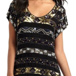 Vintage NWT French Connection Carnival Sequin
Shift Dress